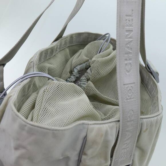 CHANEL Sports Line Tote Bag Canvas Gray CC - Picture 8 of 16